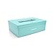 Honeywell Safes & Door Locks - Small Safe Box for Home - Fire Resistant Documents Lock Box with Keys - Steel Security with Key Lock for Personal Items, Jewelry, Money - 0.17 Cubic Feet - Teal - 6124TL