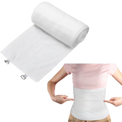 Cutecrop 1 Roll Postpartum Bengkung Belly Wrap Cotton Postpartum Binding Band for Women Bengkung Waist Compression Bandage Binder Cotton Elastic Belly Band for Women Pregnancy Waist 26.25 ft Long