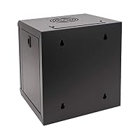 HMF 63306-02 Serverschrank 10 Zoll, 6 HE, Netzwerkschrank, Wandschrank, 10", 31,2 x 30 x 35 cm, Voll Montiert, schwarz – Ansicht 4