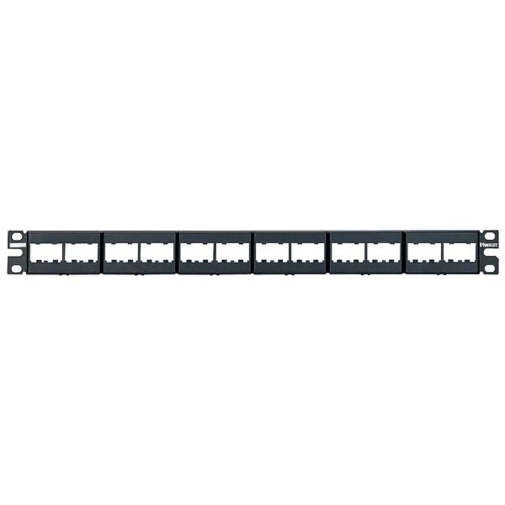 Panduit 24-port modular patch panel 1U - Bahía de entrada (RJ45, 1U, 482,6 mm, 43,7 mm, 22,4 mm, 274 g)
