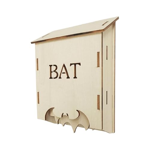 Fledermaushaus Für Den Garten – Wildtierschutz Im Freien Aus Holz | Natürlicher Gartenlebensraum | Umweltfreundliches Tierquartier, Stützstruktur Zur Insektenbekämpfung, Langlebige Naturhilfe Für Den