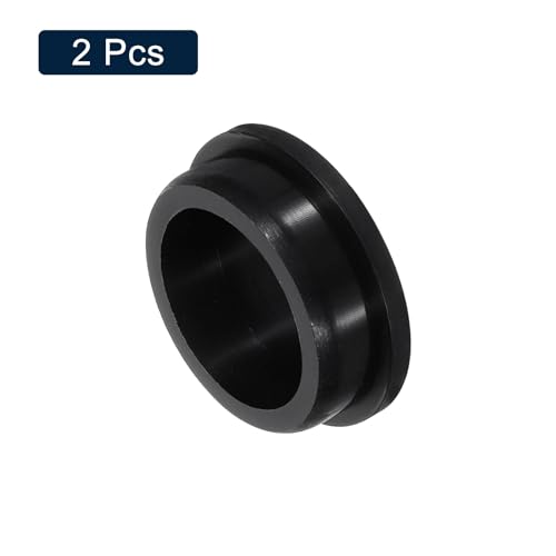 Image of uxcell 2 Pcs Black Plug Holes, Waterproof Rubber Button Plug for 47mm / 1.85 inch Hole