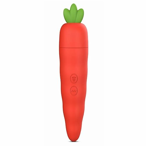 Carrot Vibrator for Women – 2-in-1 Clitoral Stimulator & G Spot Suction Vibrator, YUKAIONE Waterproof Rechargeable Quiet Sex Toy for Women & Couples, Cute Bunny Design