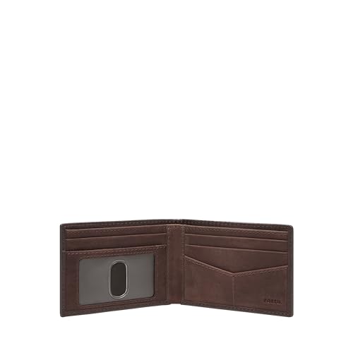 Image of Fossil Men's Front Pocket Wallet, Derrick Mink Croco, One Size