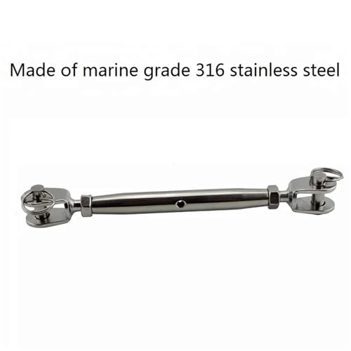 Tensor cerrado de cuerpo Swage de acero inoxidable 316 M5 para tensión de cable y cuerda, servicio pesado miniatura 4
