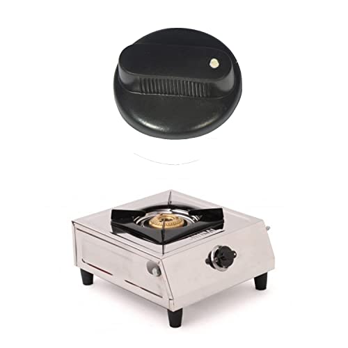 Image of Gas Stove Button Round Sape Knob for Kitchen Manual Gas Stove Knob for Butterfly, Usha, Surya, Sun Flame, Super Flame (Color Black) (2)
