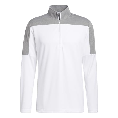 Pull léger adidas homme recyclé avec zip 1/4 pour le sport au quotidien