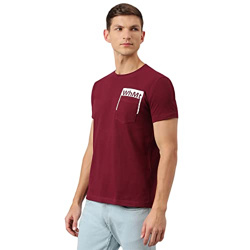 Image of Thomas Scott Men's | Solid | Half Sleeve | Slim Fit | 100% Cotton | Round Neck | Casual Tshirt