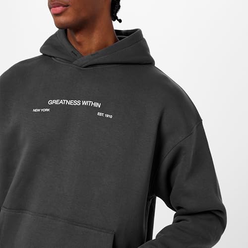 Everlast Mens Boxing Club Hoodie | Warm Oversized Pullover Hoodie for Men, Soft Fleece Mens Sweatshirt, Athletic Fit3