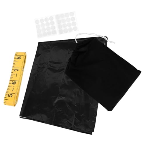 BIUDECO Cortinas Opacas Portátiles para Ventanas 145X100 CM Tela Opaca Plateada un Lado Kit Bolsa 32 Pares de Cinta Adhesiva Cinta Métrica de 3 M Estores Opacos para Dormitorio