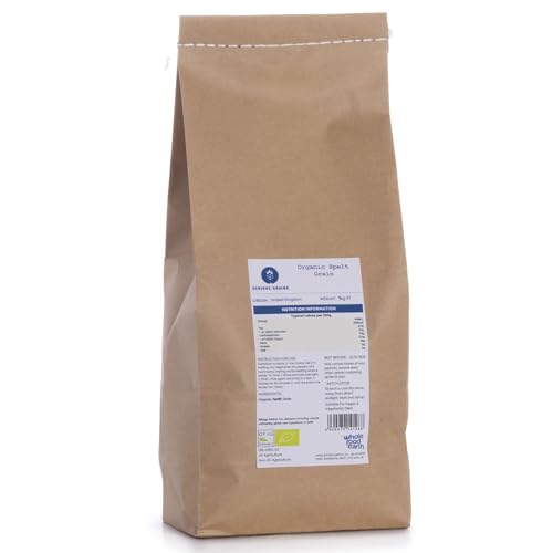 Organic Spelt Grain – 1kg - High Fibre - Certified Organic