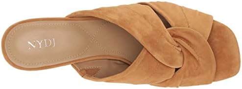 NYDJ Women's Mule Heeled Sandal, Cognac, 8.5 | Image 4