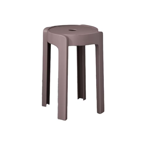 Image of The Artment Coffee Singal Tivo Plastic Stool Modern Stackable Multipurpose Stool with Anti-Slip Base | Lightweight Waterproof PP Stool for Bathroom, Kitchen, Balcony & Living Room, Home & Office