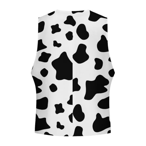 Cow Print Funny Men's Formal Suit Vest Casual Business Dress Waistcoat Printed Vest Slim Fit4