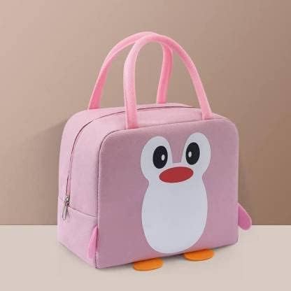 BESTDI Lunch Bags for Office Women & Men Insulated Lunch Bag for Kids Tiffin Bag for Organizer Storage Lunch Box Portable and Reusable- Assorted Color and Design Pack of 1 (Pink)