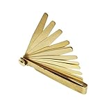 Runningfish Brass Feeler, Plug Gauge, high-Precision Clearance Gauge, Thickness Gauge, Non-Magnetic Copper Feeler, Single Piece Set, 0.03-1.0mm(10013)