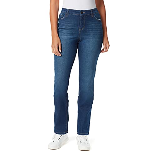 Bandolino Women's Mandie Signature Fit High Rise Straight Jean, Barcelona, 16 Short