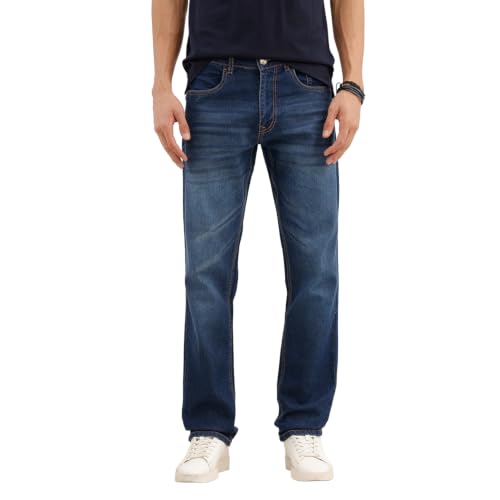 Image of WROGN Men's Regular Fit Jeans | Mid Rise | Jeans for Man