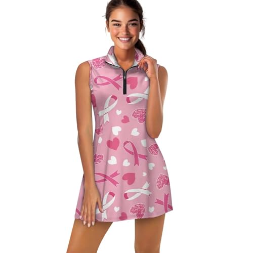 2025 Tennis Dress for Women Santa Claus Soft 1/2 Zip Up Tennis