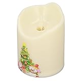 [BUONA DECORAZIONE] La lampada a candela ha uno squisito motivo ad albero di Natale, che è ben decorato e può facilmente portare una sensazione romantica.