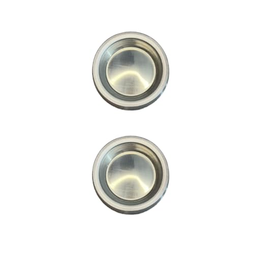 Kit 2 Comedouro Bebedouro Pesado em Aluminio Polido Mini 280ml Para Cachorro Gato Filhote Pet Cão Cã