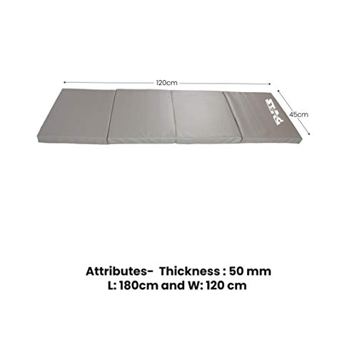 Image of STAG Multi-Purpose Foldable Fitness MAT 180 CM X 120 CM X 40 MM | Use as Tumbling mat, Gymnastics mat, Crash pad | Thick Foam | for Both Men and Women