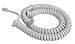 The VoIP Lounge Replacement 12 Foot White Handset Curly Cord for AT&T Phone