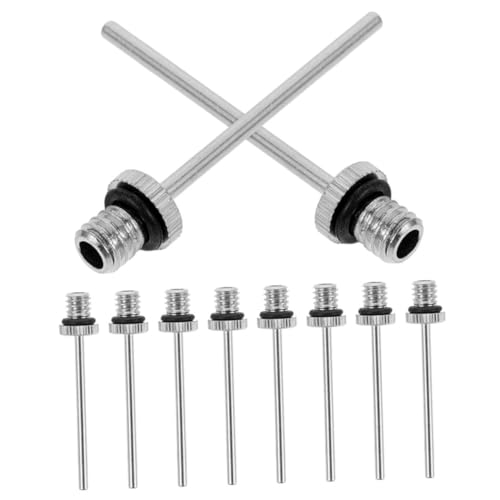 OFFIGAM 20個 多機能メタルポンプ針 精密空気入れ針 バスケットボール サッカー ボール対応 耐久性 自転車 バイク用互換性あり