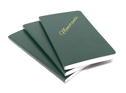 DIY Indispensables US Military Memo Book (3 Pack) Side Bound 3-3/8 x 5-5/8 Inch Durable Perfect Binding College Ruled 72 Sheet 144 Page Notebook NSN 7530-00-222-0078 Made in USA