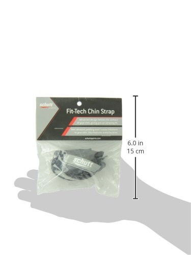 Schutt Sports Fit Tech Chin Strap, Black #TOP1