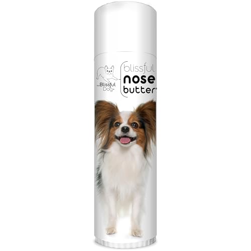 Image of The Blissful Dog Papillon Nose Butter for Dry, Cracked Skin, Lick-Safe Dog Nose Balm with Moisturizing Shea Butter, Almond, Olive, and Essential Oils, Pet Supplies, Uncented, 0.50 oz.