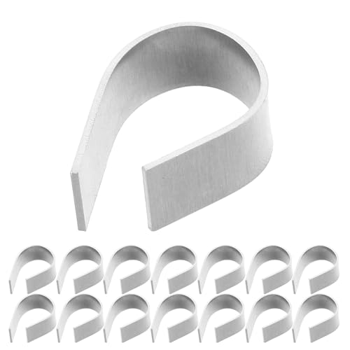 BUGUUYO 25 Piezas Anillos de Fijación para Plantas Acuáticas Soportes Resistentes Anticorrosión Base Estable para Plantas Subacuáticas Acuarios Fácil Instalación sin Herramientas