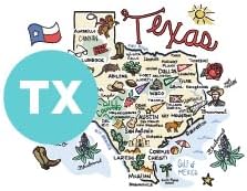 Swig Life Medium Iced Cup Coolie, Standard 22oz Iced Coffee Cup Insulator Sleeve with Handle, Neoprene Insulated Coolie Keeps Drinks Cold (Texas) - Image 2