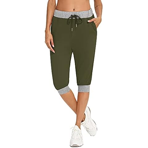 Irevial Pantalon Chandal Mujer Verano con Cordón y Bolsillos Cover