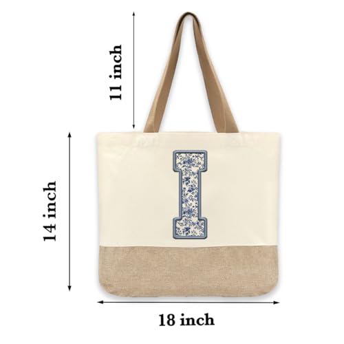 Bolso tote de lona para mujer, personalizable con monograma, ideal para bodas, compromisos, fiestas, luna de miel, cumpleaños, playa, vacaciones y como regalo para mamá, abuela, maestras, amigas o damas de honor miniatura 5