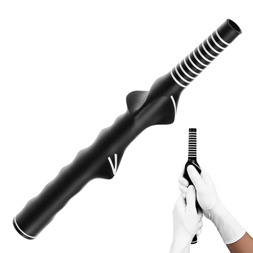 ETHNONOVA Golf Grip Trainer for Right-Handed Golfers – Golf Training Aid for Proper Hand Position & Swing Technique – Hit Straighter, Longer Shots & Fix Slices or Hooks Black