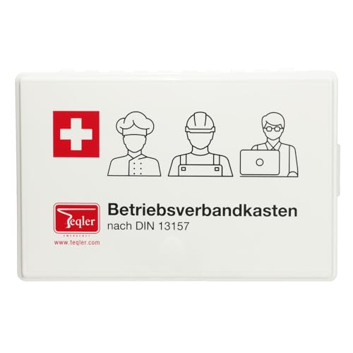 Teqler Betriebs-Verbandkasten nach DIN 13157 weiß