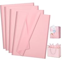 160 Sheets Pink Tissue Paper for Gift Bags 20 X 14 Inches Wrapping Tissue Paper Bulk for Crafts Gift Packaging Weddings Baby Shower Birthday Party Decorations