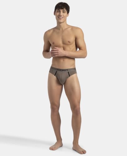 Image of Jockey 8044 Men's Super Combed Cotton Rib Solid Brief with Ultrasoft Waistband