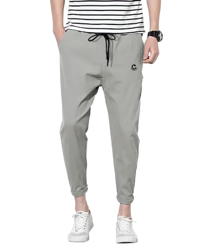 Image of EYEBOGLER Men's Solid Brand Logo Track Pants