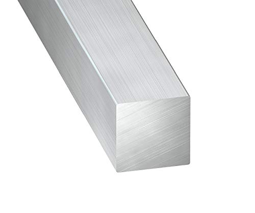Carré alu brut CQFD 8x8mm en longueur de 1m pour profilé métallique