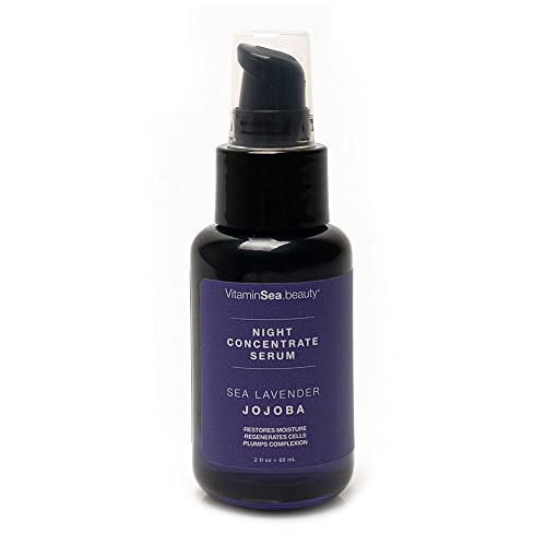Vitamins And Sea Beauty, Night Face Serum Smoothing Glowing Hydrating Overnight Rejuvenating Repair Serum With Sea Lavender And Jojoba, 2 Fl Oz #TOP29