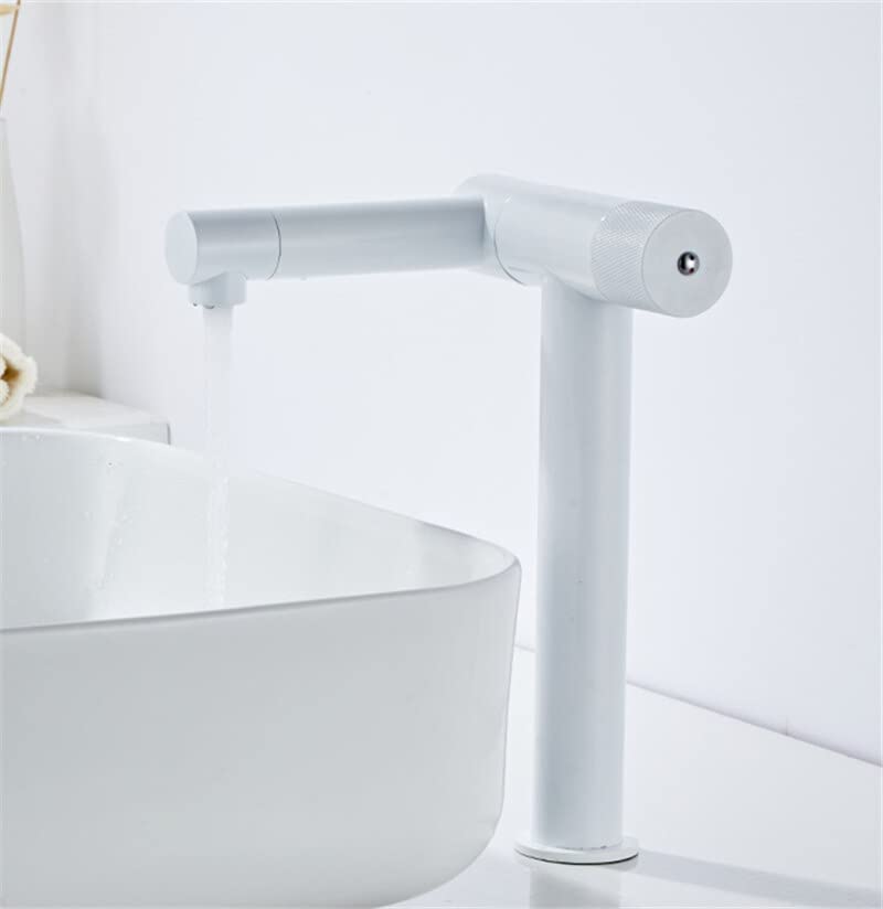 Mitigeur de salle de bain en laiton gris pour eau chaude et froide quotidienne