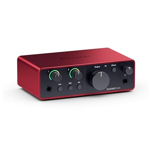 Focusrite Scarlett Solo 4. Gen USB-Audio-Interface f&uuml;r Gitarristen, S&auml;nger und Produzenten &mdash; Aufnahmen in HiFi-Studioqualit&auml;t sowie s&auml;mtliche Software, die Sie zur Aufnahme ben&ouml;tigen