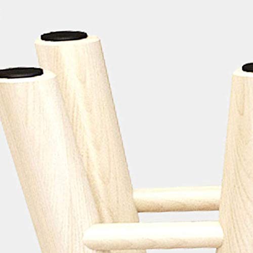 Pouf en Lin Doux pour Salon : Petit Tabouret de Détente - 5