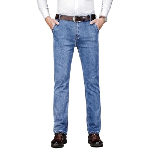 Straight Leg Four Season High-Waisted Business Casual Solid Color Jeans