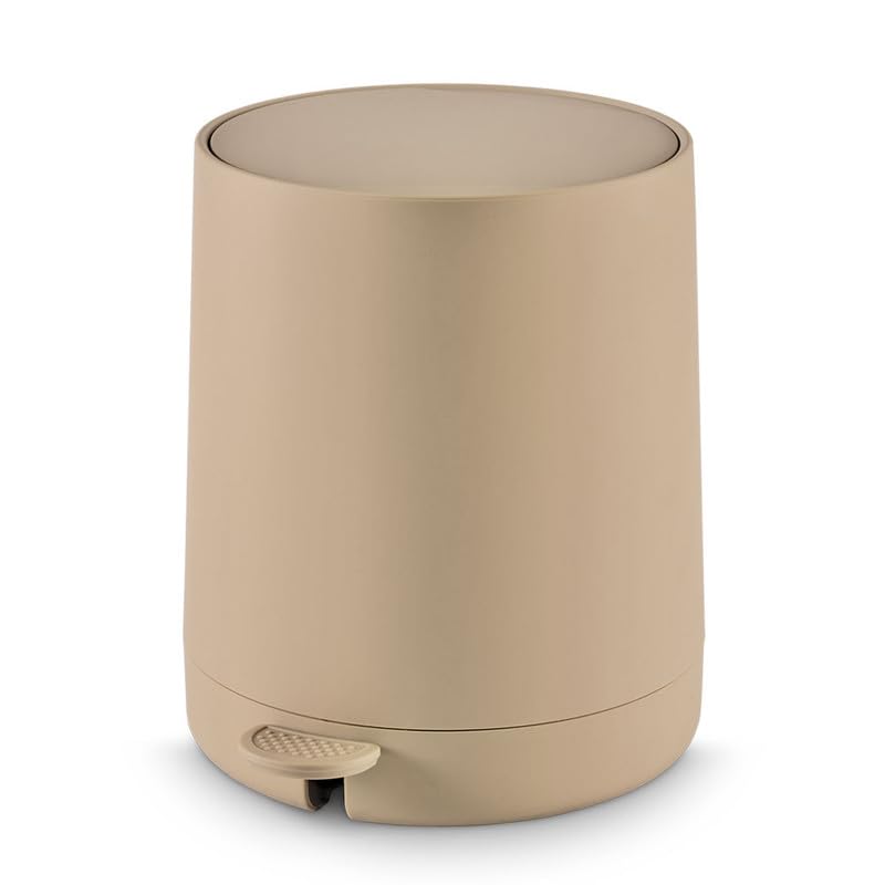 Image of Freelance Portofino ABS Dustbin for Home, Cappuccino 4.3L - Pedal Bin - Silent Lid - For Kitchen /Bathroom /Bedroom /Office /Washroom /Toilet - Small Size Garbage /Waste Basket /Dust Bins /Dust Bin /Trash Can