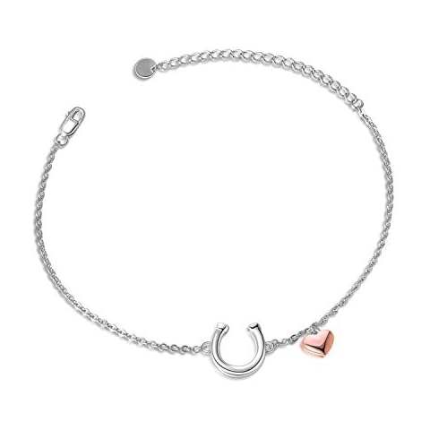 YFN Horse Gifts Jewellery for Women Sterling Silver Lucky Horseshoe Bracelet for Girls Cover