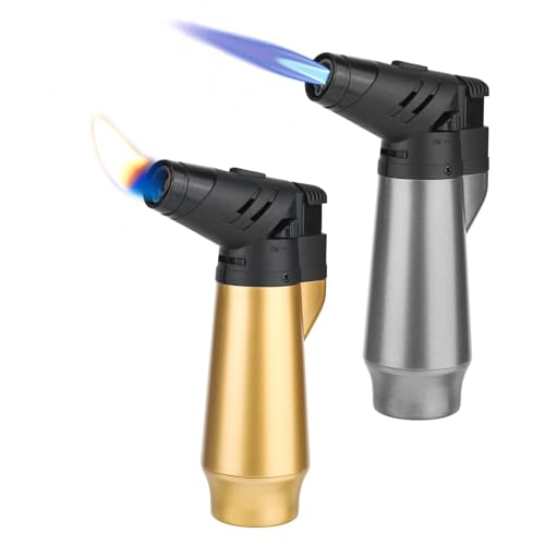 smtfcty 2 Stück Jetflame Feuerzeug, Flambierbrenner Einstellbarer Gasfeuerzeug Nachfüllbarer Bunsenbrenner mit Sicherheitsschloss für Home Crème Brulée, Camping, Löten (Butan Nicht Inbegriffen) smtfcty 2 Stück Jetflame Feuerzeug, Flambierbrenner Einstellbarer Gasfeuerzeug Nachfüllbarer Bunsenbrenner mit Sicherheitsschloss für Home Crème Brulée, Camping, Löten (Butan Nicht Inbegriffen)