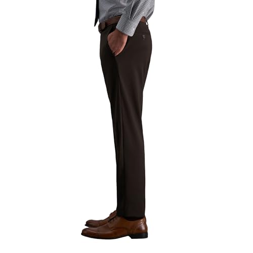 Haggar Men’s JMH Premium Stretch Tailored Fit Suit Separates-Pants and Jackets, Chocolate2